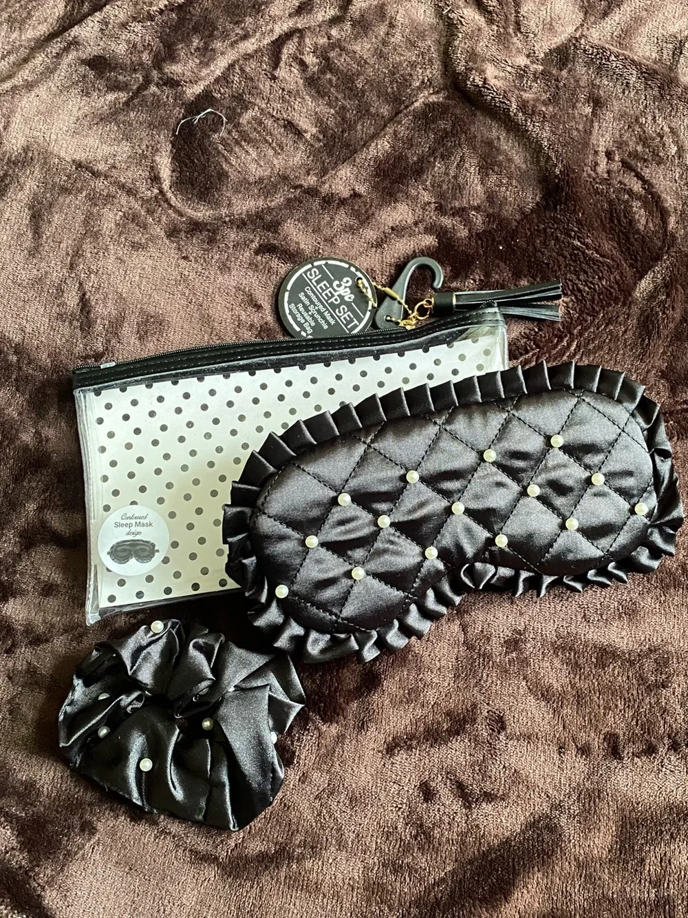Satin Eye Mask & Scrunchie Set